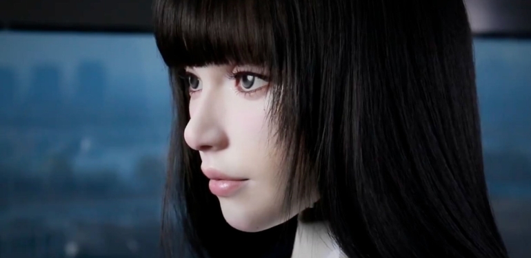 Konuşması ve mimikleriyle insanı fazlasıyla andıran robot, dikkat çekmeyi başardı